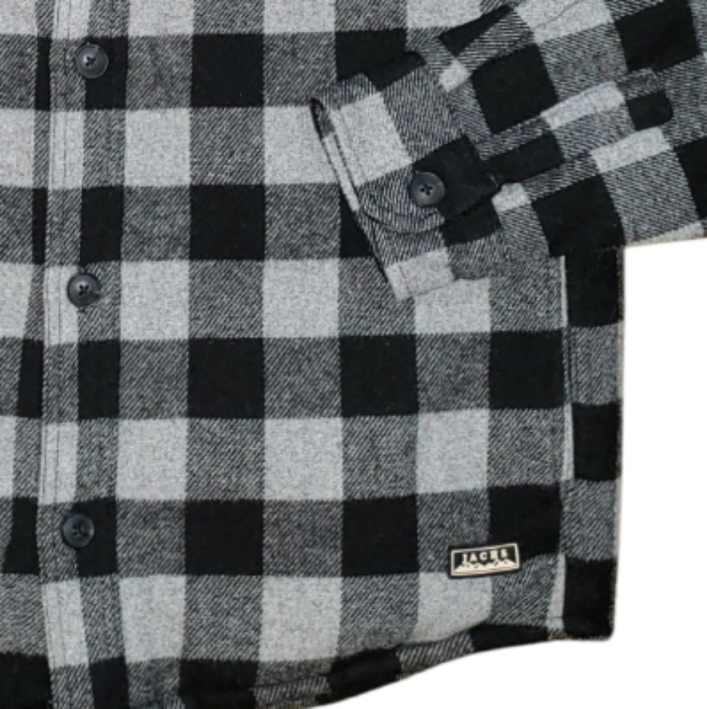 Jachs New York Plaid Flannel Wool Shacket - Picture 5 of 11